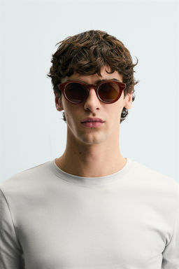 GAFAS DE SOL REDONDAS / Caramelo