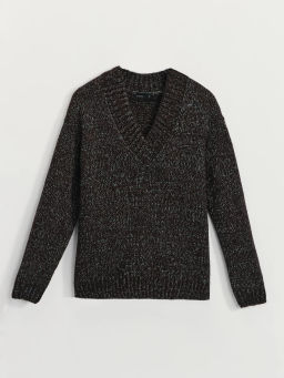 Джемпер с V-образным вырезом с шерстью альпаки / Zarina