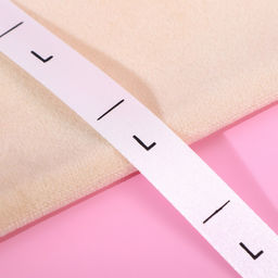 Цена за 2 шт. Размерник сатиновый, L, 1000 шт, 12 мм, 30 м, цвет белый - Арт узор фото 2