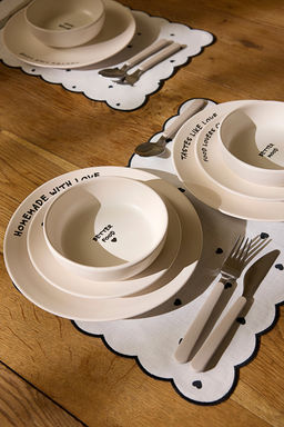 Trendyolmilla Home 4lu Seramik Kalpli Pasta Tabag? Seti 20cm TPHSS25TBK00004  фото 3