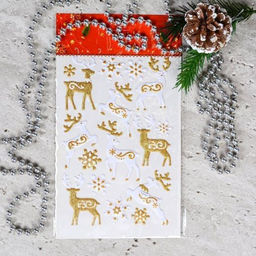 Наклейка новогодняя 25х14 Новый год / 610-276 /уп 12/600/ - Галеонтрейд фото 11