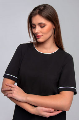 Арт. 10701 Домашняя пижама с брюками 42-50 (5 шт) Цвет:черный