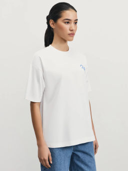 Футболка оверсайз с принтом / Zarina  фото 5