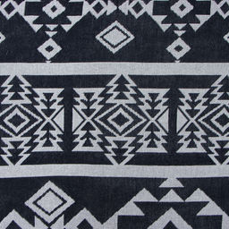 Плед с бахромой «Этель. Этника», 130×180 см, серый