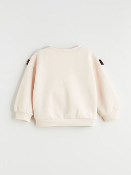 Ay? Teddy Bask?l? K?z ?ocuk Sweatshirt