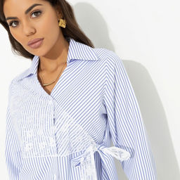 Рубашка с эффектом многослойности, Модная цель (белая) - Charutti фото 9