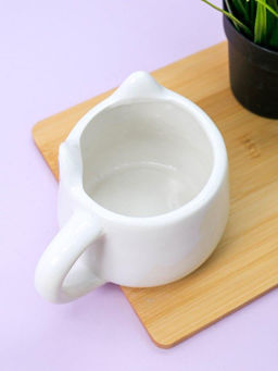 Кружка керамическая Sleepy kitty, white, 450 мл