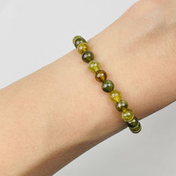 Браслет из Гроссуляра "Гранат" 17 см