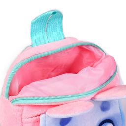 Рюкзак детский плюшевый для девочки Заяц, с карманом, 22?17 см