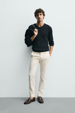 PANTAL?N CHINO SKINNY FIT / Crudo