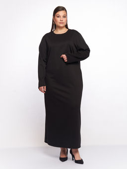 Платье из плотного трикотажа PP51806BLK01