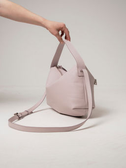 Сумка на плечо багет Deboro 30963 розовый дым