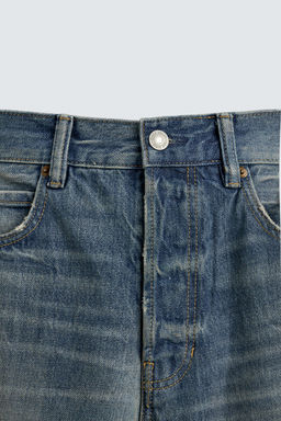 RIPPED REGULAR STRAIGHT-LEG JEANS - Zara фото 9