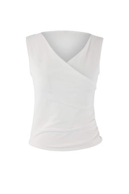 Kahverengi Fitted/Vucuda Oturan Kruvaze Kolsuz Buzgulu Scuba Krep Orme Bluz TWOSS26BZ00063 - Trendyolmilla фото 12