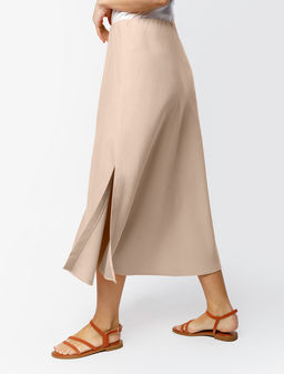 Юбка из плотного лиоцелла скроенная по косой