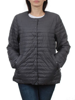 K-527 DK. GRAY Куртка демисезонная стеганая женская (70 гр. холлофайбер) - Fashion фото 3