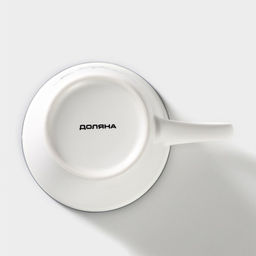 Кружка Доляна «Формула кофе», 340 мл, фарфор, белая, чёрная