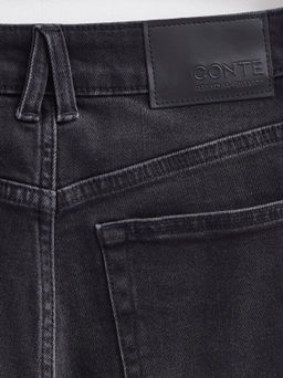 CONTE CON-664 Джинсы mom с эффектом потертости и застежкой на две пуговицы black - Conte elegant фото 11