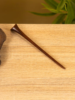 Шпилька для волос «Звезда», 20 см, дерево Соно, ракушка