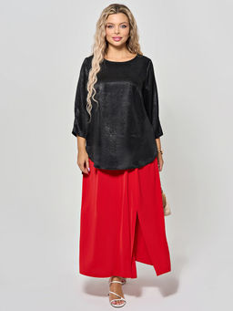 Блузка 0220-1а черный каменный - Aquarell фото 55