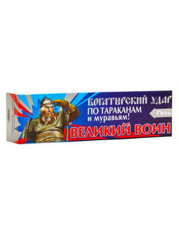Цена за 2 шт. Средство от тараканов Великий воин, гель, туба, 80 г