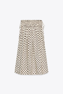 ZW COLLECTION POLKA DOT MIDI SKIRT - Zara фото 8
