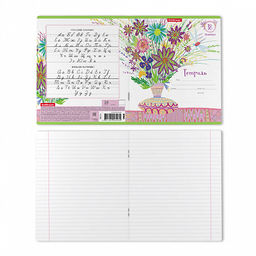 Цена за 10 шт. Тетрадь школьная ученическая ErichKrause Стильный букет, 18 листов, линейка (в плёнке по 10 шт.)_MIX-PACK  фото 8