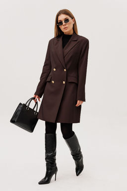 Платье AmberA 1135-5 шоколад  фото 2