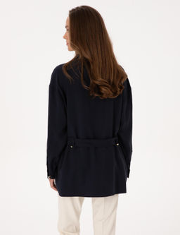 Lacivert Oversize Uzun Kollu G_mlek - Pierre cardin фото 5