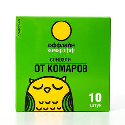 Цена за 2 шт. Спирали от комаров "Комарофф", 10 шт