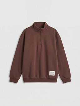 Dik Yaka Erkek ?ocuk Sweatshirt