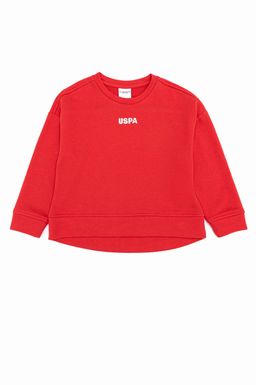 U. S. Polo Assn Детский красный базовый свитшот с круглым вырезом - U.s. polo assn фото 5