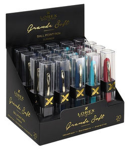 Ручка шариковая LOREX Grande Soft, чернила на масляной основе, прорезиненный корпус, золот...