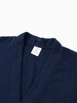 Халат мужской «Экономь и Я», размер 52-54, хлопок 100%, тёмно-синий