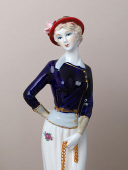 Статуэтка Дама с собачкой 30 см / 0837 /уп 24/ - ГалеонТрейд фото 2