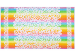 6с103.412ж1 Ромашки (св.радужка) Полотенце махровое 50х90см