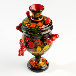 Фигурка «Самовар», хохлома, дерево