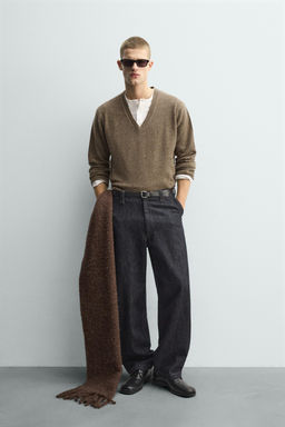 WOOL BUTTON-UP JUMPER