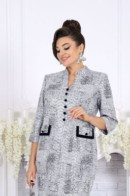 Платье Ninele 7523 серый  фото 8