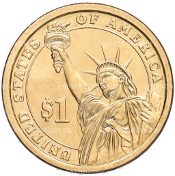Монета 1 доллар 2013 года (D) США 26-й президент США Теодор Рузвельт
