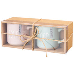 НАБОР КРУЖЕК ИЗ 2 ШТ. 330 МЛ В КРАФТОВОЙ КОРОБКЕ - Lefard фото 2