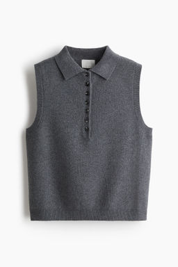 Su?ter sin mangas con cuello camisero - H&m фото 2