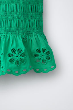TOP GOMAS SCHIFFLY / Verde - Zara фото 4