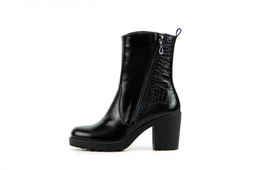 Ботильоны 606.620.black-reptile/Байка