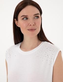 Beyaz Regular Fit Ti__rt