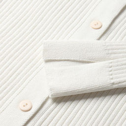 Джемпер женский на пуговицах MINAKU: Knitwear collection, белый, размер 42-44  фото 8