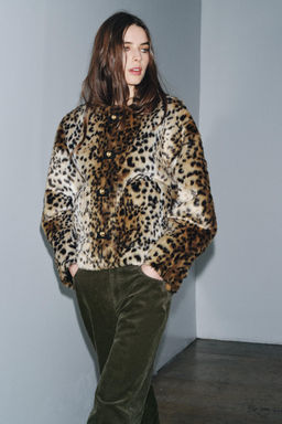 ZW COLLECTION ANIMAL PRINT JACKET - Zara фото 7