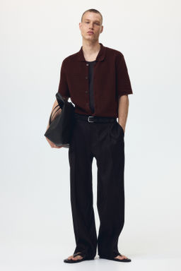 Camisa en punto calado Regular Fit - H&m фото 4