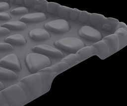 Цена за 2 шт. Лоток для обуви "Камни" 710*390*25мм АП360