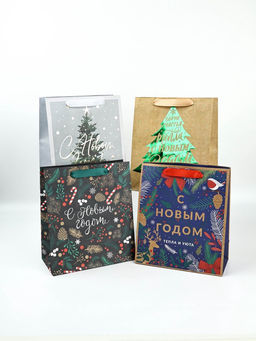 Набор новогодних пакетов «Еловый лес»